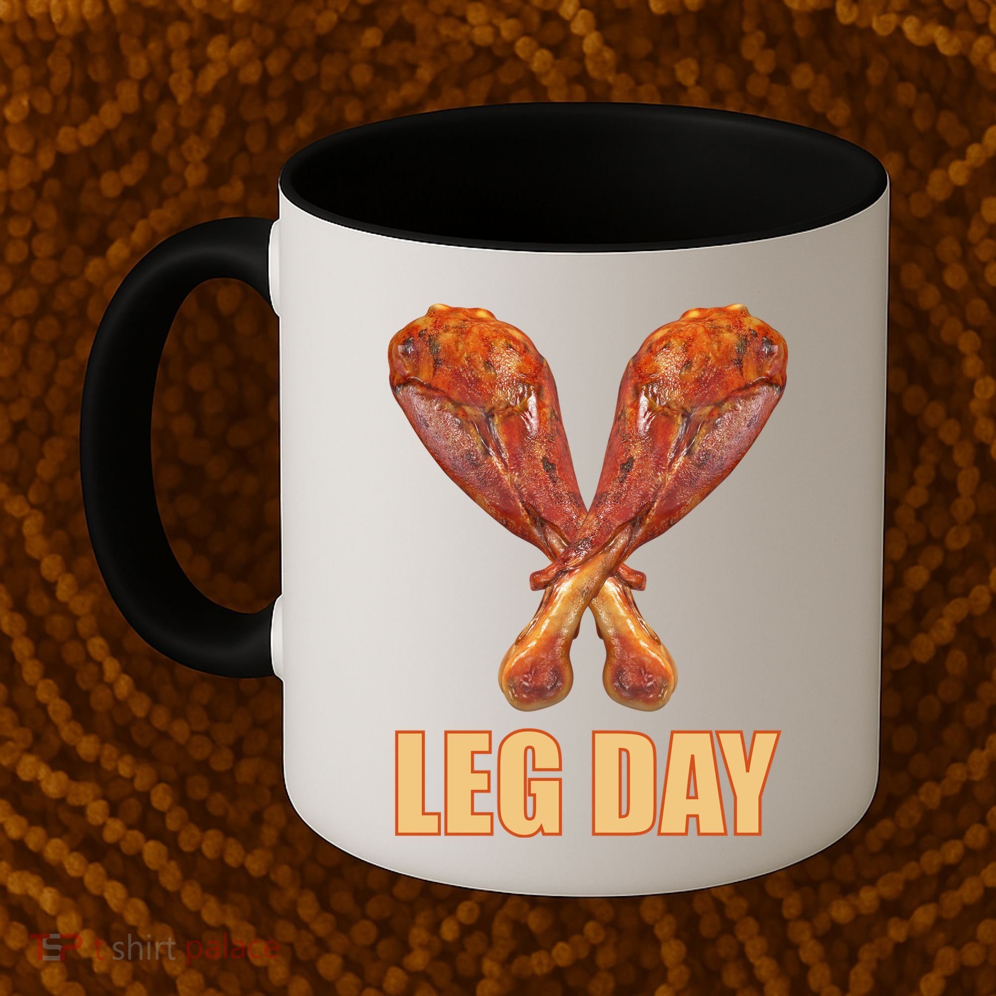 Leg Day Funny Thanksgiving Turkey Coffee Mug