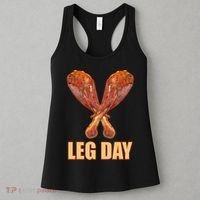 Leg Day Funny Thanksgiving Turkey Women's Tank Top thumb 3