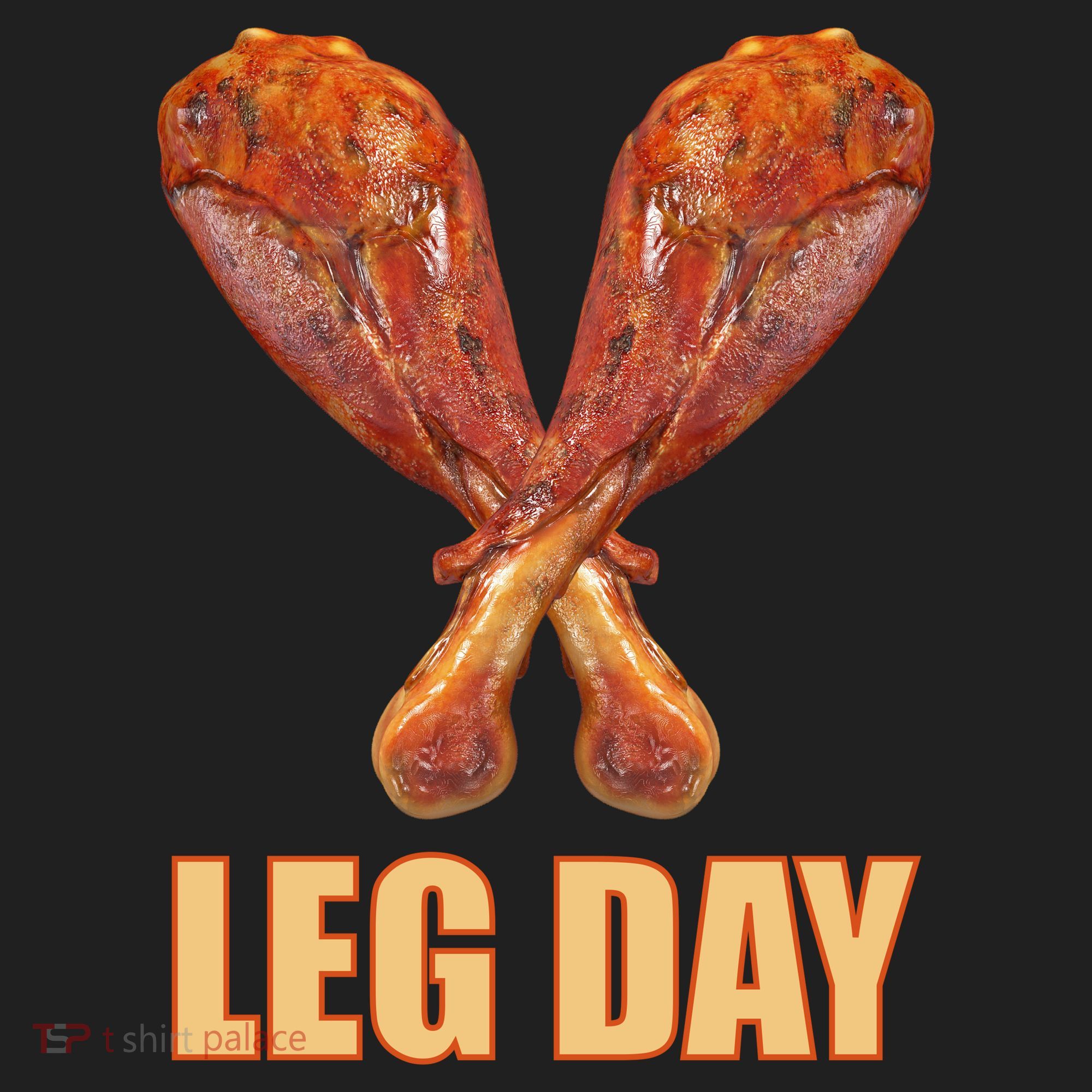 Leg Day Funny Thanksgiving Turkey Golf Towel