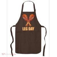 Leg Day Funny Thanksgiving Turkey Apron thumb 0