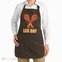 Leg Day Funny Thanksgiving Turkey Apron thumb 2
