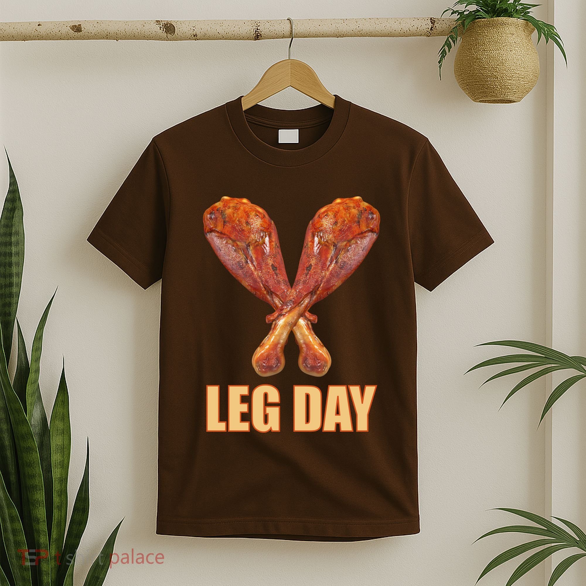 Leg Day Funny Thanksgiving Turkey T-Shirt