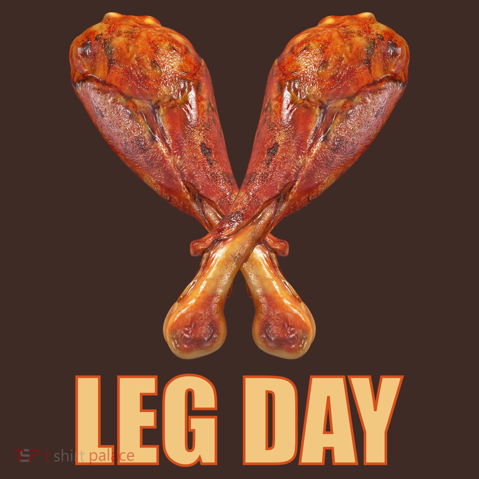 Leg Day Funny Thanksgiving Turkey Coaster