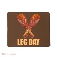 Leg Day Funny Thanksgiving Turkey Mousepad thumb 0