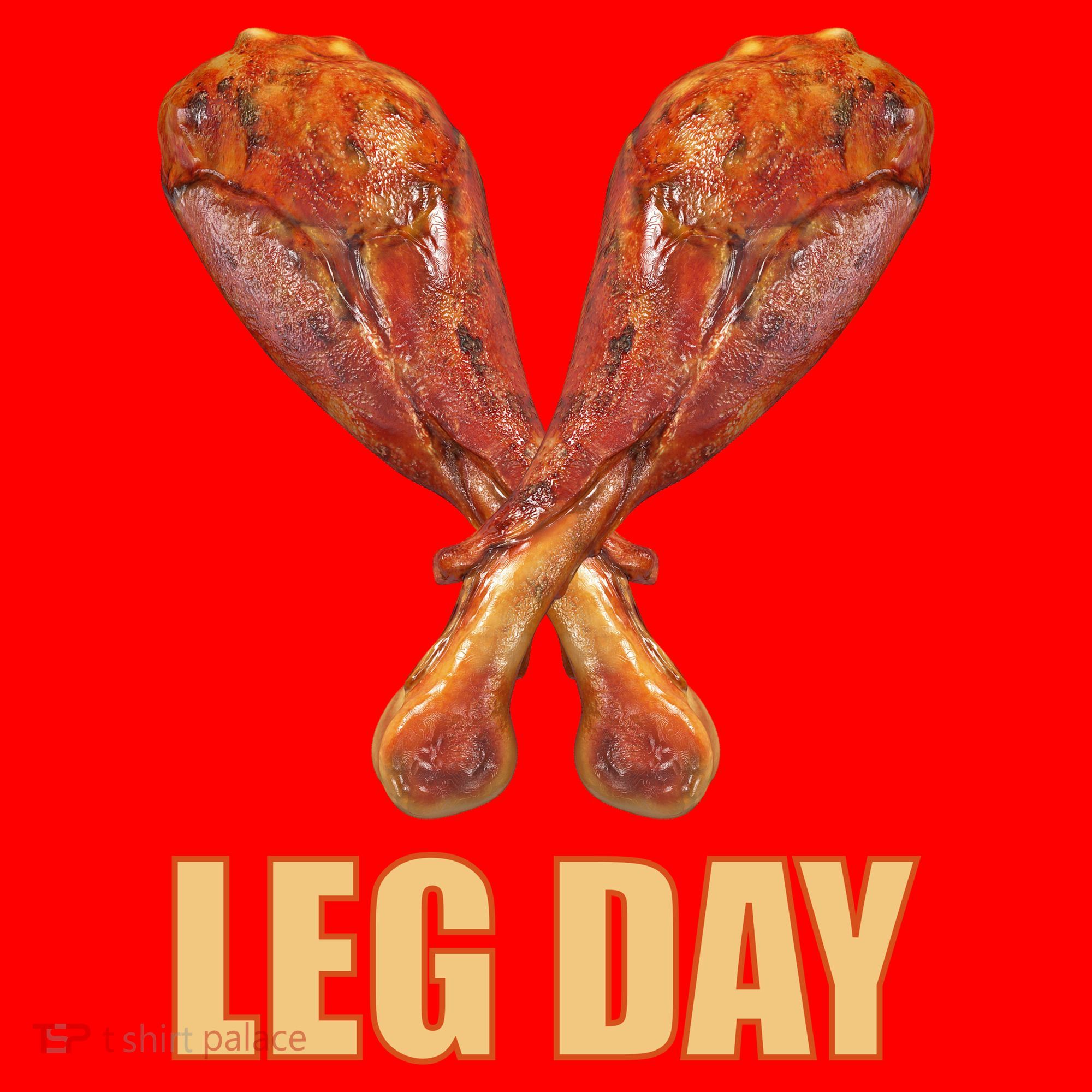 Leg Day Funny Thanksgiving Turkey Santa Hat