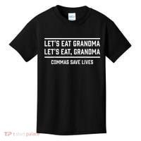 Let's Eat Grandma Commas Save Lives Funny  Kids T-Shirt thumb 0