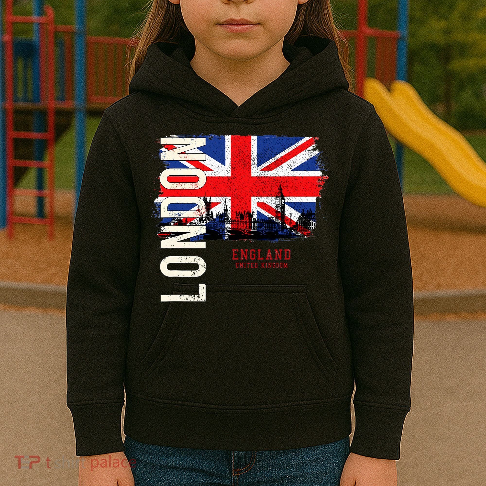 London England Great Britain Europe Kids Hoodie