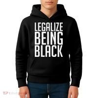 Legalize Being Black BLM Black Lives Matter Kids Hoodie thumb 4