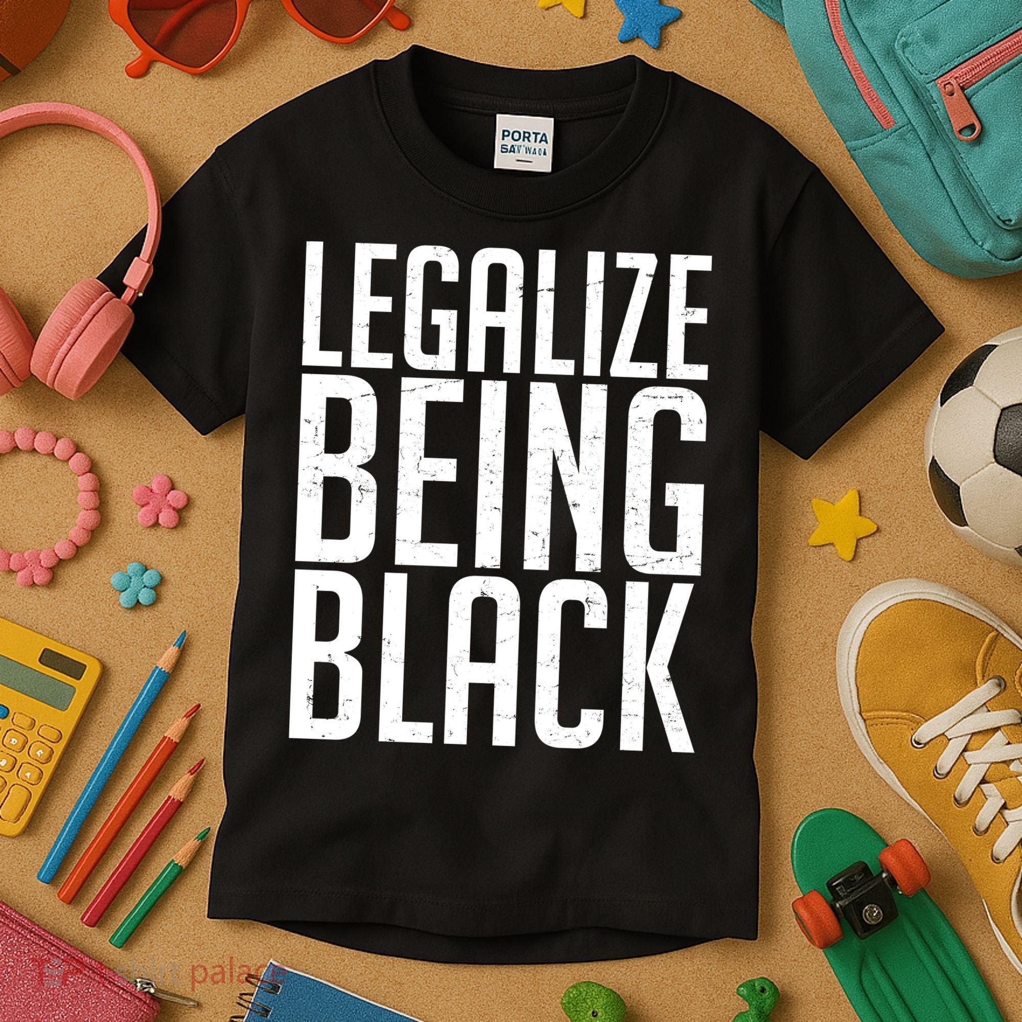 Legalize Being Black BLM Black Lives Matter Kids T-Shirt