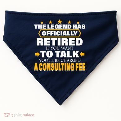Legend Has Retired Be Charged A Consulting Fee USA-Made Doggie Bandana