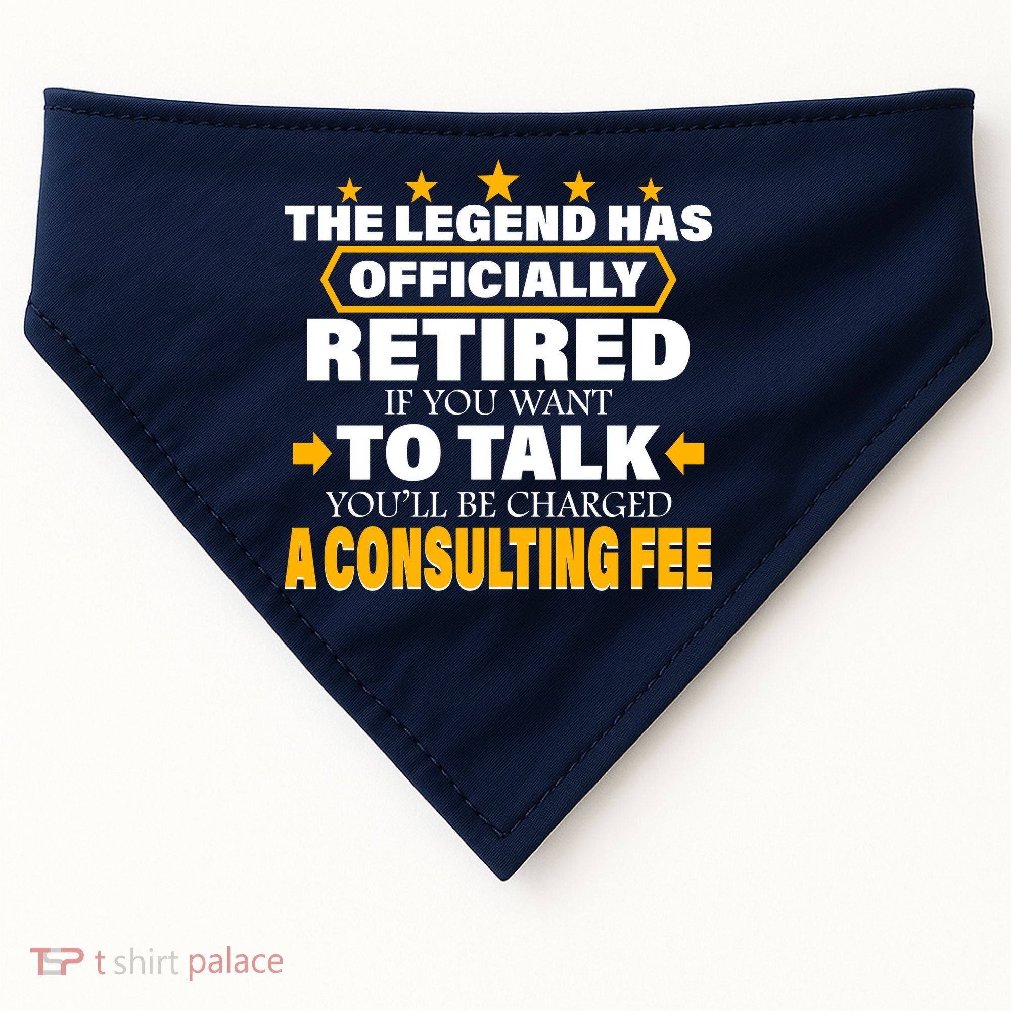 Legend Has Retired Be Charged A Consulting Fee USA-Made Doggie Bandana