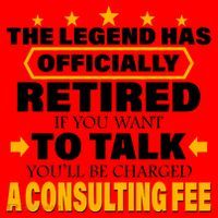 Legend Has Retired Be Charged A Consulting Fee Santa Hat thumb 1