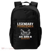 Legendary Fisherman Are Born In August Backpack thumb 0