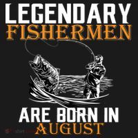 Legendary Fisherman Are Born In August Women's Hoodie thumb 2