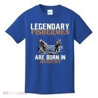 Legendary Fisherman Are Born In August Kids T-Shirt thumb 0