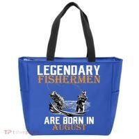 Legendary Fisherman Are Born In August Tote Bag thumb 0