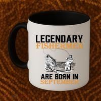 Legendary Fisherman Are Born In September  Coffee Mug thumb 2