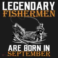 Legendary Fisherman Are Born In September  Ornament thumb 1