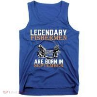 Legendary Fisherman Are Born In September  Tank Top thumb 0