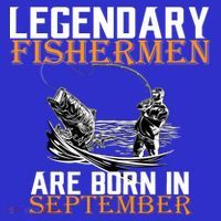 Legendary Fisherman Are Born In September  Tank Top thumb 6