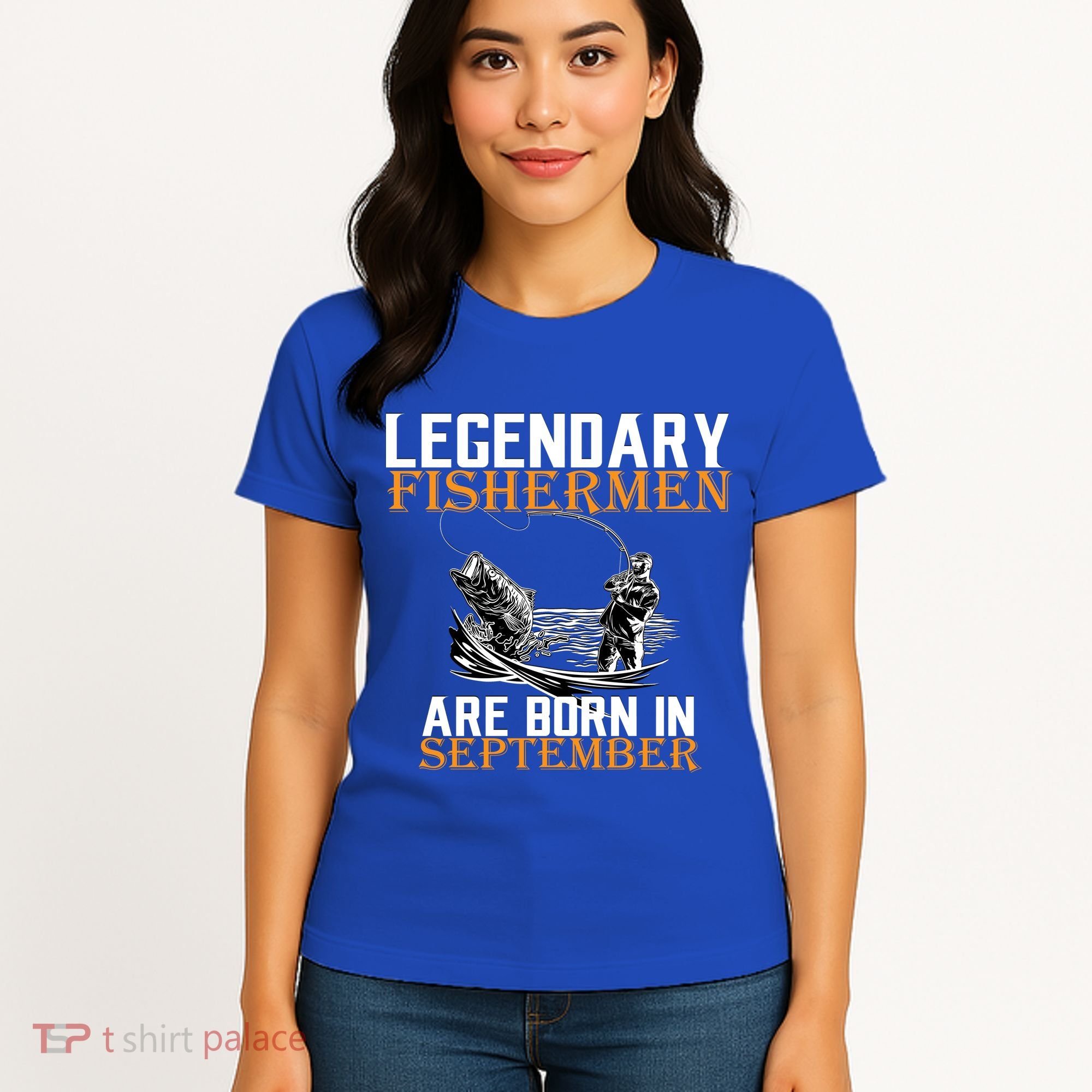 Legendary Fisherman Are Born In September  Women's T-Shirt