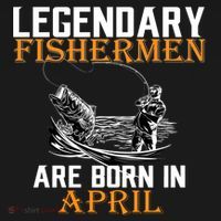 Legendary Fishermen Are Born In April Ornament thumb 1