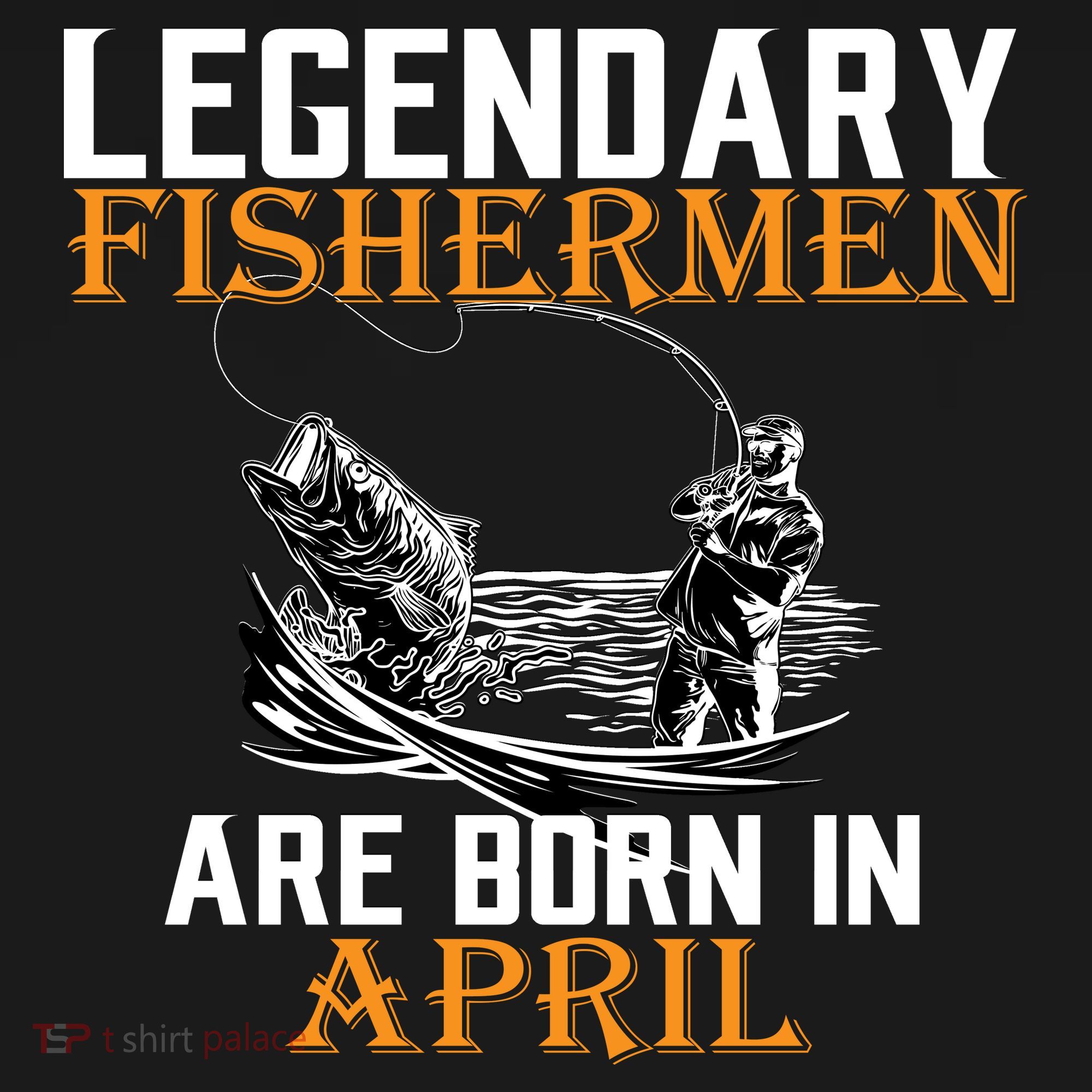 Legendary Fishermen Are Born In April Ornament