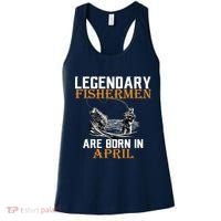 Legendary Fishermen Are Born In April Women's Tank Top thumb 0