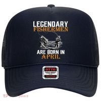 Legendary Fishermen Are Born In April Hat thumb 0