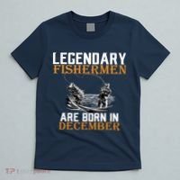Legendary Fishermen Are Born In December T-Shirt thumb 5
