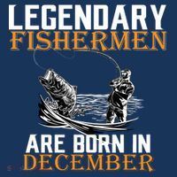 Legendary Fishermen Are Born In December Coaster thumb 2