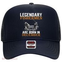 Legendary Fishermen Are Born In December Hat thumb 0