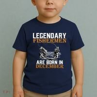 Legendary Fishermen Are Born In December Toddler T-Shirt thumb 2