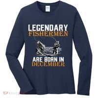 Legendary Fishermen Are Born In December Women's Long Sleeve Shirt thumb 0