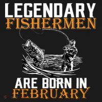 Legendary Fishermen Are Born In February  Women's Hoodie thumb 2