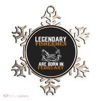 Legendary Fishermen Are Born In February  Ornament thumb 0