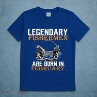 Legendary Fishermen Are Born In February  T-Shirt thumb 5