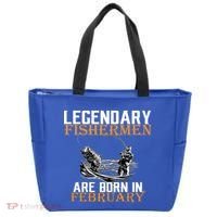 Legendary Fishermen Are Born In February  Tote Bag thumb 0