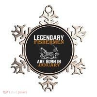 Legendary Fishermen Are Born In January  Ornament thumb 0