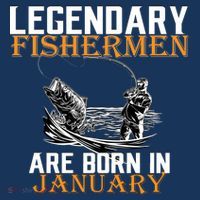 Legendary Fishermen Are Born In January  Bucket Hat thumb 4