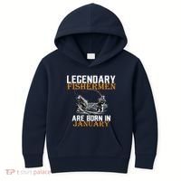 Legendary Fishermen Are Born In January  Kids Hoodie thumb 0