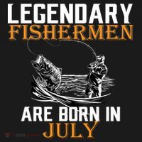 Legendary Fishermen Are Born In July Ornament thumb 1