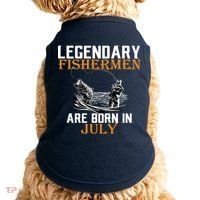 Legendary Fishermen Are Born In July Doggie Tank thumb 0