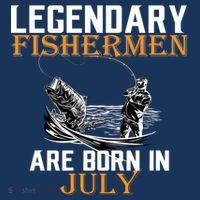 Legendary Fishermen Are Born In July Hoodie thumb 2