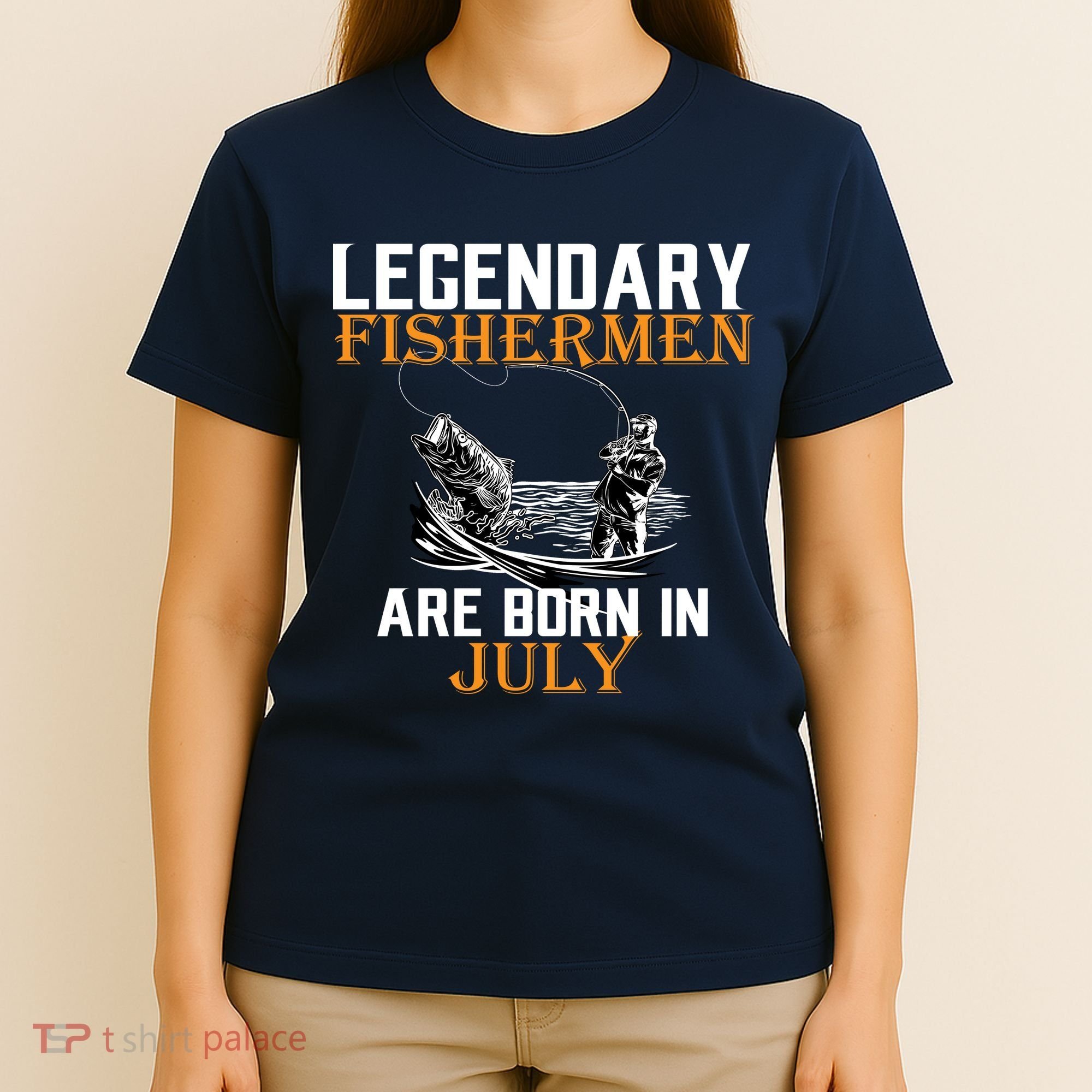Legendary Fishermen Are Born In July T-Shirt