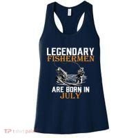 Legendary Fishermen Are Born In July Women's Tank Top thumb 0