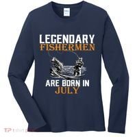 Legendary Fishermen Are Born In July Women's Long Sleeve Shirt thumb 0