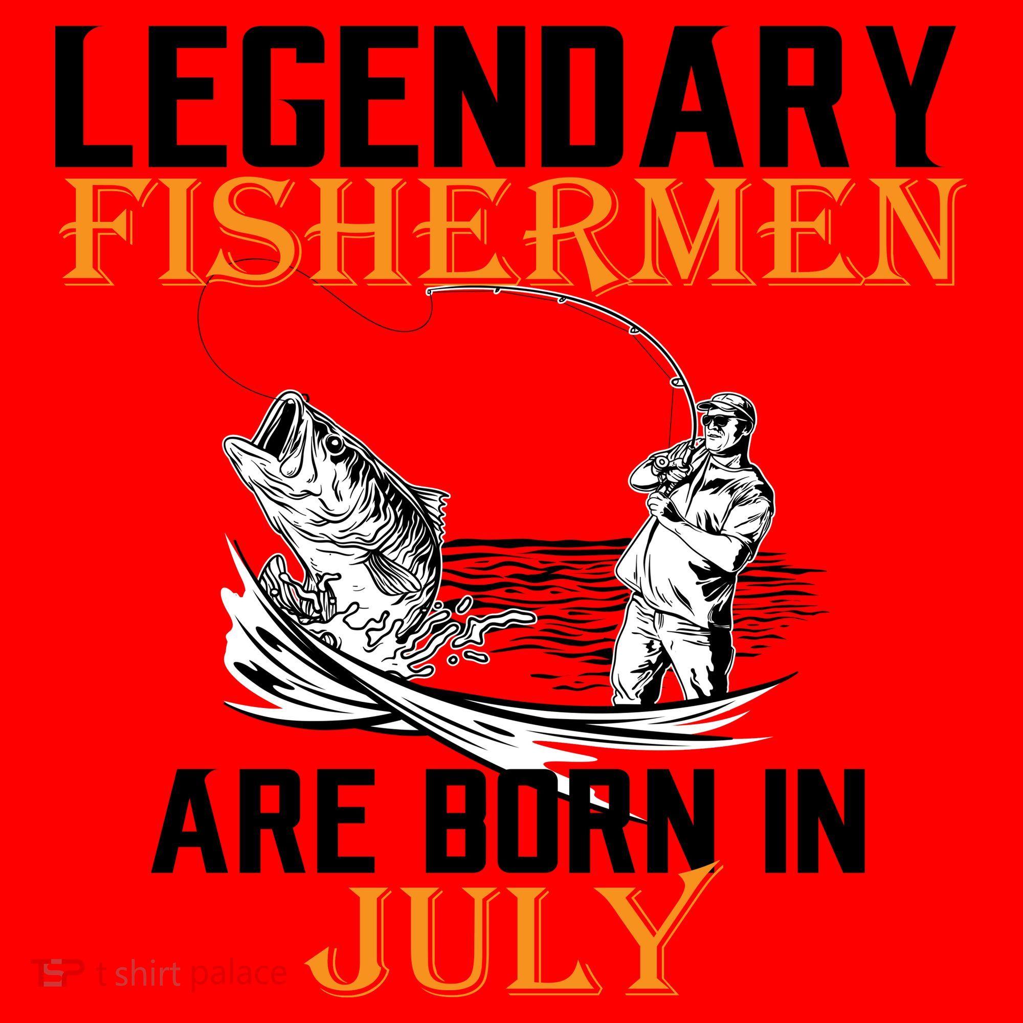 Legendary Fishermen Are Born In July Santa Hat