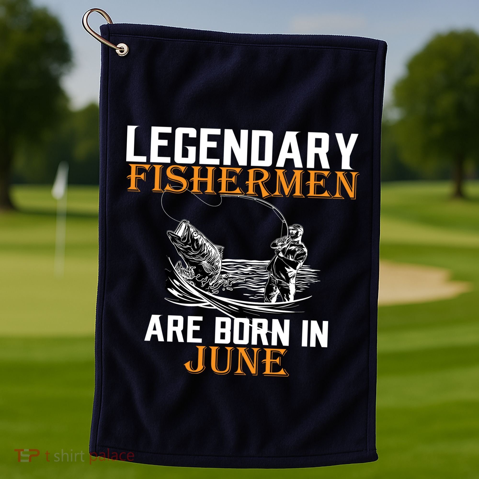 Legendary Fishermen Are Born In June Golf Towel