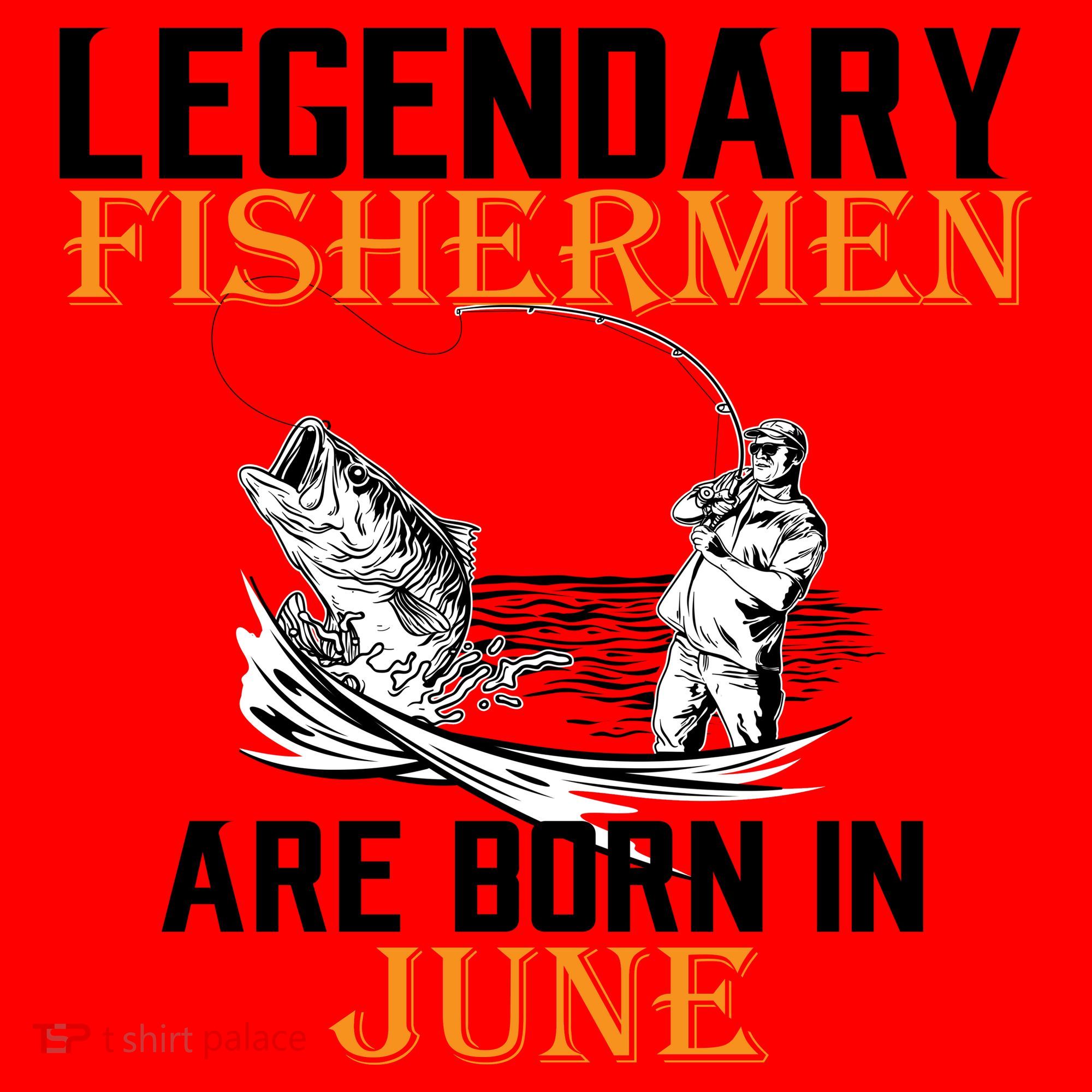 Legendary Fishermen Are Born In June Santa Hat